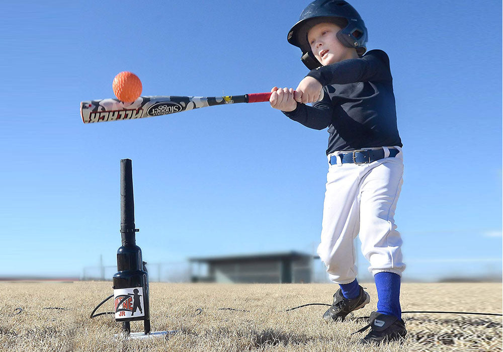 Flight+Tees+Baseball+%26+Softball+Hitting+Tee+-+Black%2FWhite for